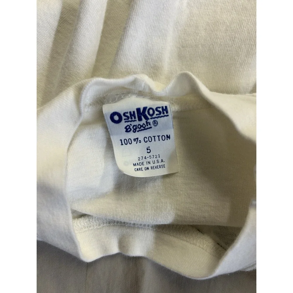 Vintage Oshkosh B'gosh T Shirt Size 5 Made In USA